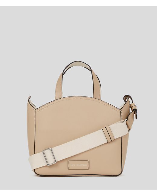 Karl Lagerfeld Natural K/circle Perforated Small Tote Bag
