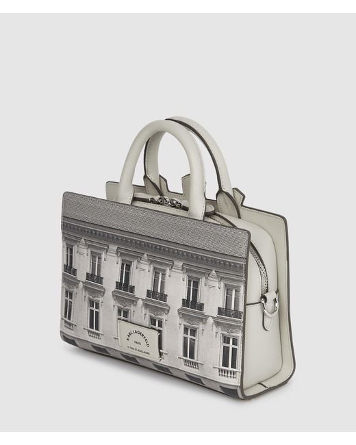 Karl Lagerfeld Gray Exclusive Maison De Karl Tote Bag, Multicoloured