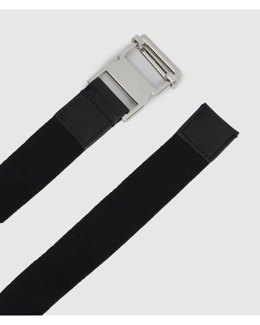 KL Jeans Black Webbing Logo Belt
