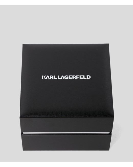 Montre Ornée De Cristaux Karl Lagerfeld en coloris White