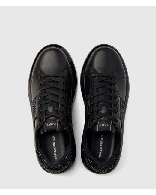 Karl Lagerfeld Black Kapri Kushion Rhinestone Sneakers for men