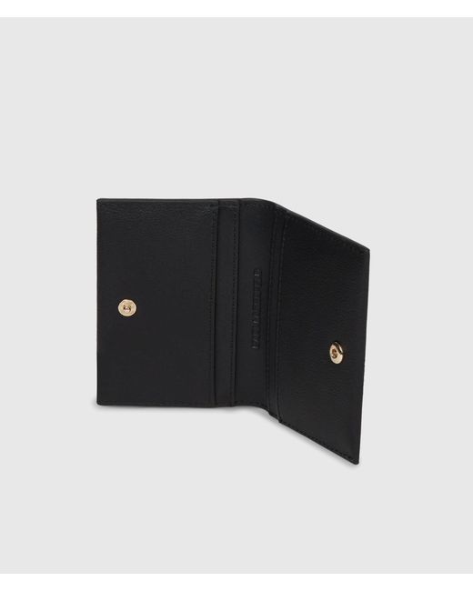 Karl Lagerfeld Black K/Signature Bi-Fold Cardholder
