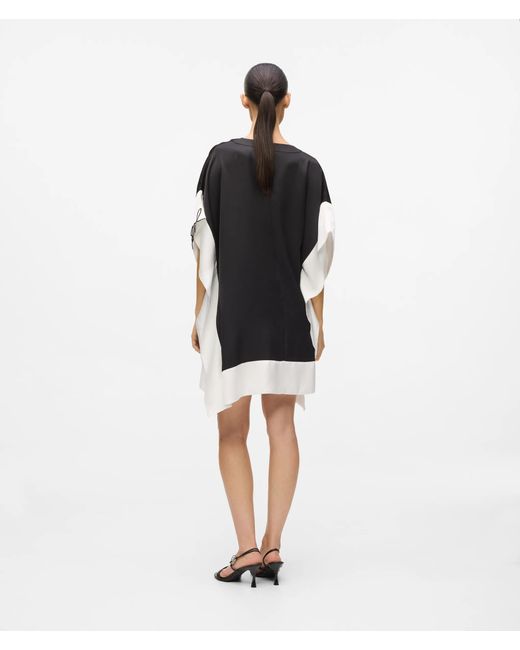 Karl Lagerfeld White Signature Wide Sleeve Dress