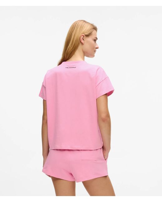 Karl Lagerfeld Pink Ikon Short Pajama Set