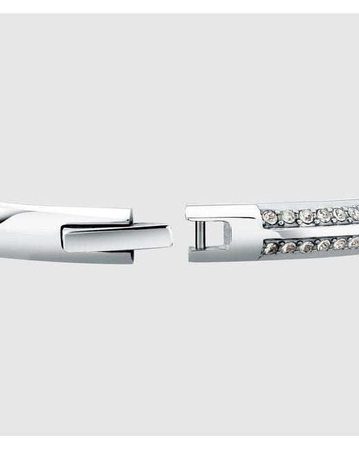 Karl Lagerfeld White Cryrstal Bangle