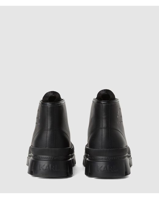 Karl Lagerfeld Black Trekka Maison Boots for men