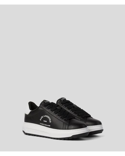 Karl Lagerfeld Black Rue St-Guillaume Kapri Lug Sneakers for men