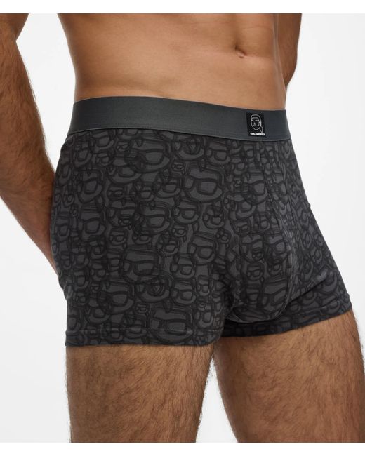 Karl Lagerfeld Black Ikon Trunks – 3-Pack for men