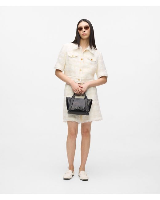 Karl Lagerfeld Black K/Ville Small Studded Tote Bag