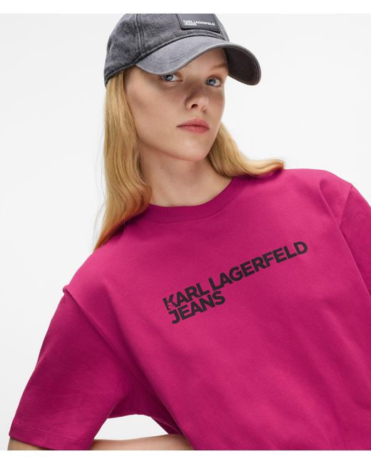 KL Jeans Pink Logo T-Shirt