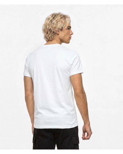 KL Jeans White Box Logo T-Shirt for men