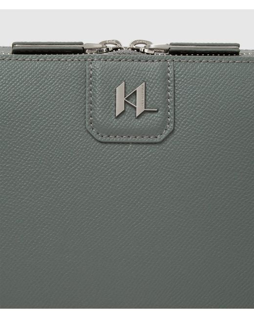 Karl Lagerfeld Gray K/Monogram Camera Bag for men