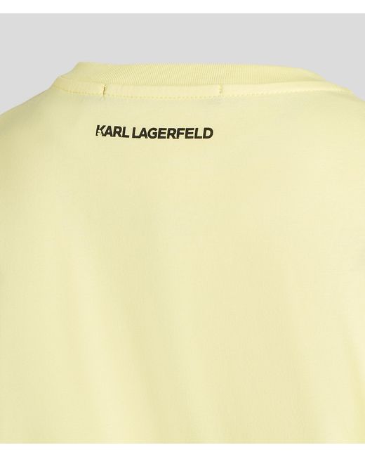 T-shirt Karl Ikonik Karl Lagerfeld en coloris Yellow