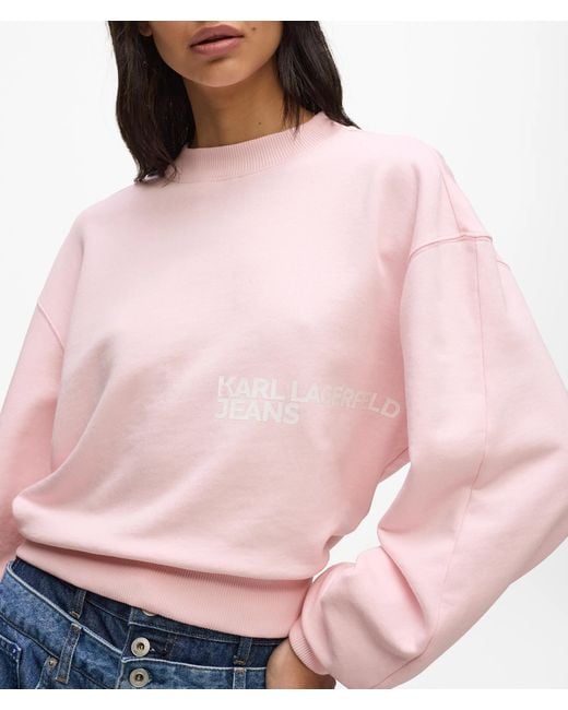 KL Jeans Multicolor Ruched Sleeve Sweatshirt
