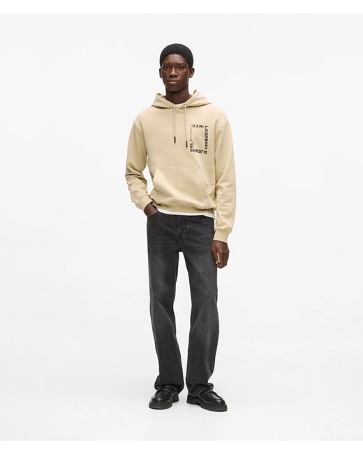 KL Jeans Natural Frame Logo Hoodie for men