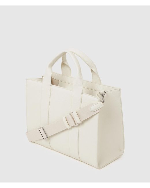 Karl Lagerfeld White Rue St-Guillaume Medium Tote Bag