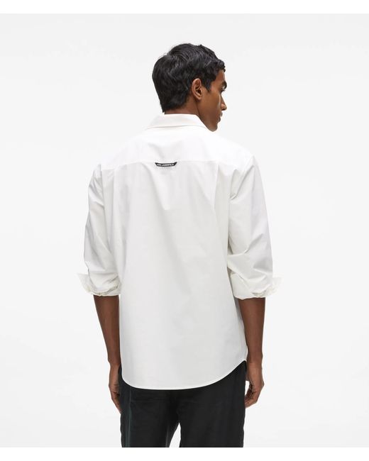 Karl Lagerfeld White Kameo Classic Cotton Shirt for men