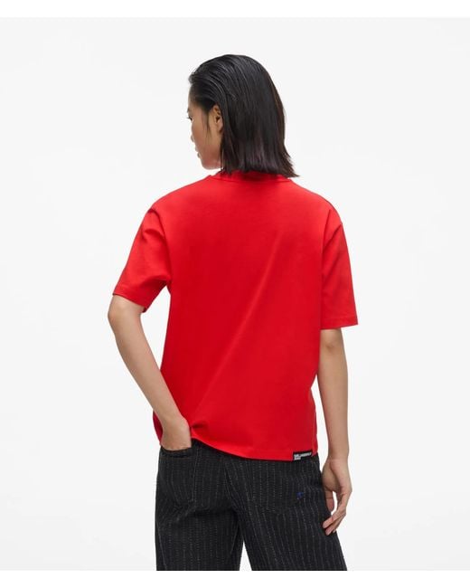 KL Jeans Red Logo T-Shirt