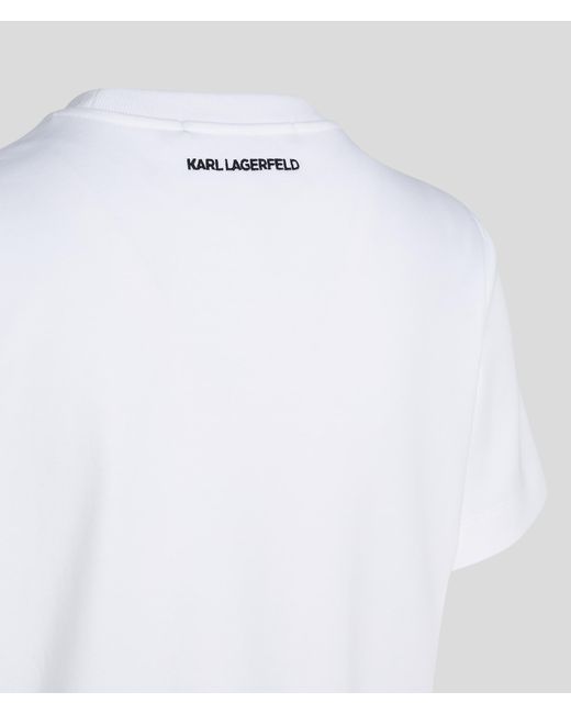 Karl Lagerfeld White K/archive Sketch T-shirt