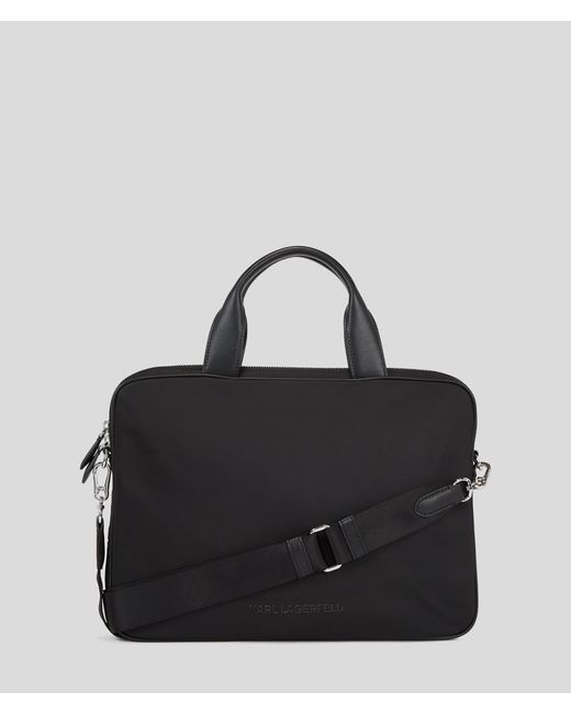 Karl Lagerfeld Black Ikon Laptop Bag