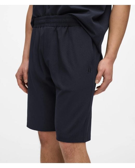 Karl Lagerfeld Blue Monogram Shorts for men