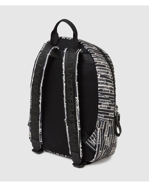Sac À Dos En Nylon Avec Logo Linéaire, Homme, Taille KL Jeans pour homme en coloris Black