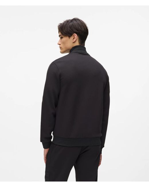 Karl Lagerfeld Blue Logo Zip-Up Sweatshirt for men