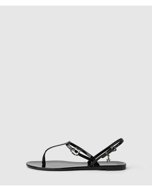 Karl Lagerfeld Black Ikon Nft Jelly Sandals