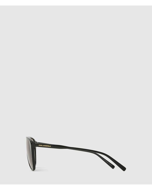 Karl Lagerfeld Natural Slim Aviator Sunglasses for men