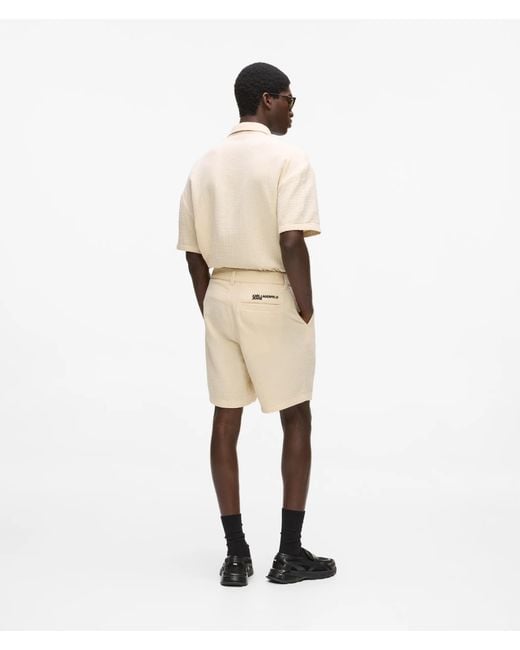 KL Jeans Natural Crinkled Shorts for men