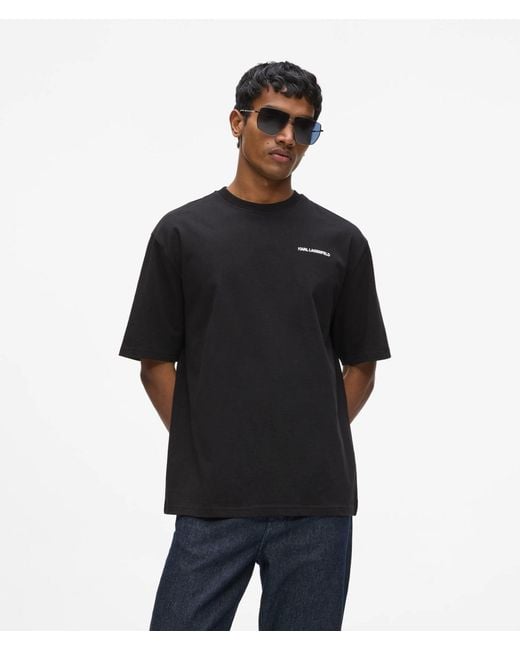 Karl Lagerfeld Black Exclusive Maison De Karl T-Shirt for men