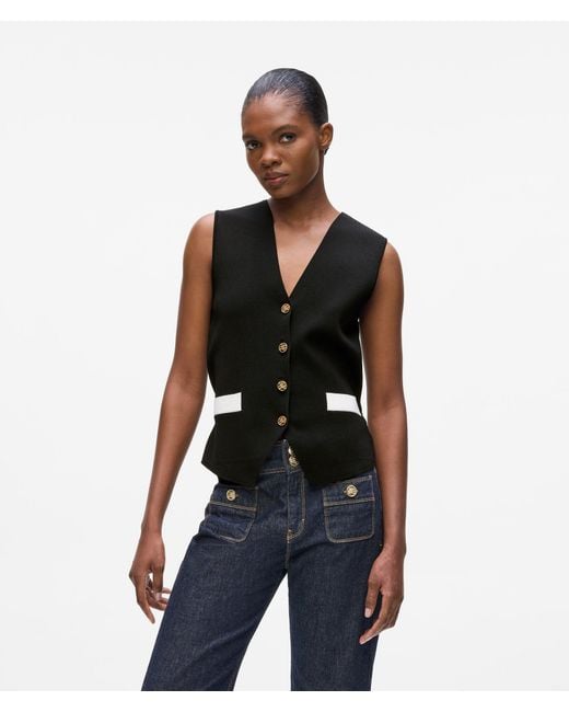 Karl Lagerfeld Black Karl Dna Waistcoat
