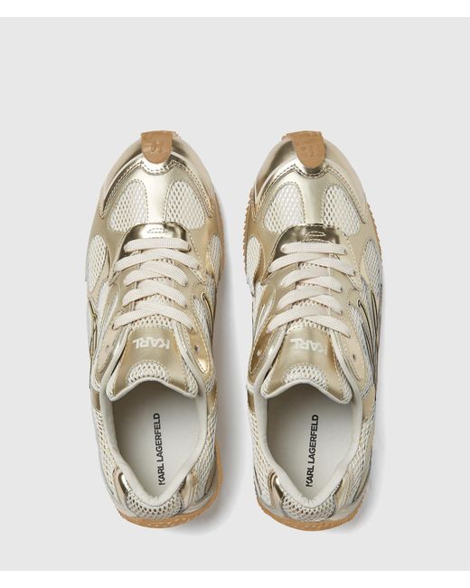 Karl Lagerfeld White Velocette Autograph Overlay Sneakers