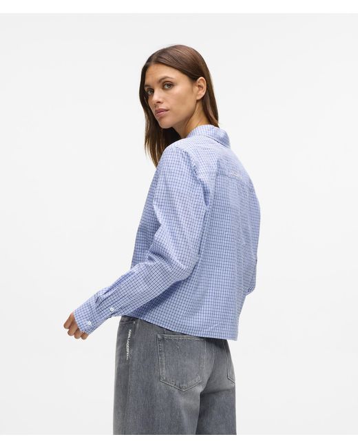 Karl Lagerfeld Blue Ikon Checked Shirt, Multicoloured