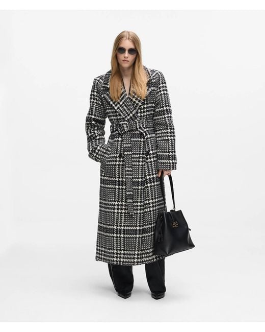 Karl Lagerfeld Black K/Autograph Drop Medium Bucket Bag