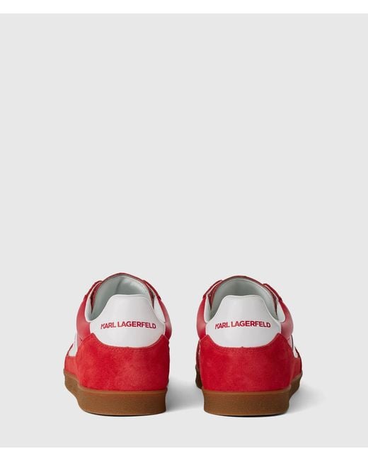 KL Jeans Red Kandidate Suede Sneakers