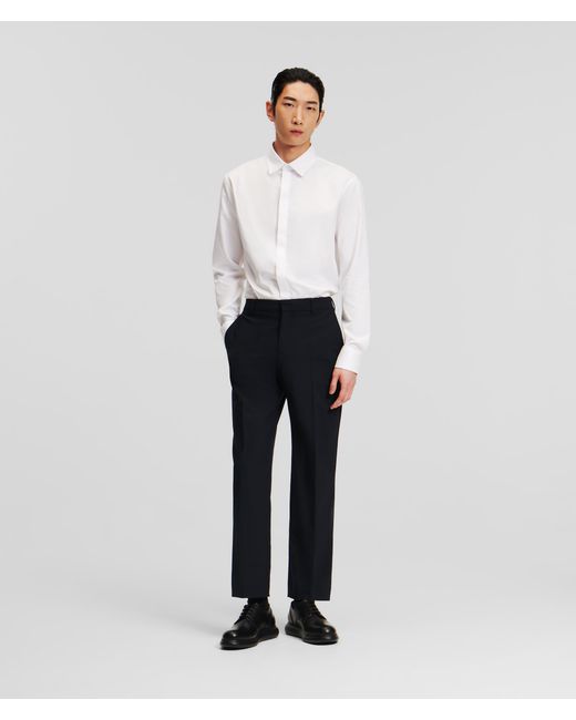 Karl Lagerfeld White Tailored Pants for men