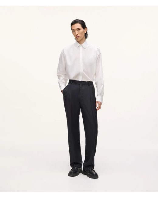 Karl Lagerfeld White Kl Studio Loose-Fit Shirt for men
