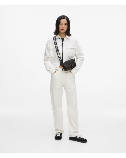 KL Jeans Black Box Logo Camera Bag