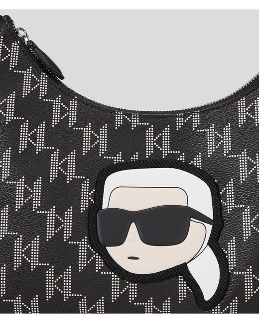 Karl Lagerfeld Black K/ikonik Monogram Shoulder Bag
