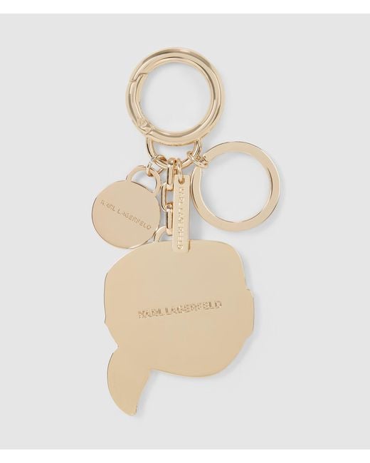 Karl Lagerfeld Natural Ikon Rhinestone Keychain