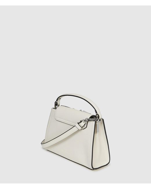 Karl Lagerfeld Natural K/Signature Mini Top Handle Bag