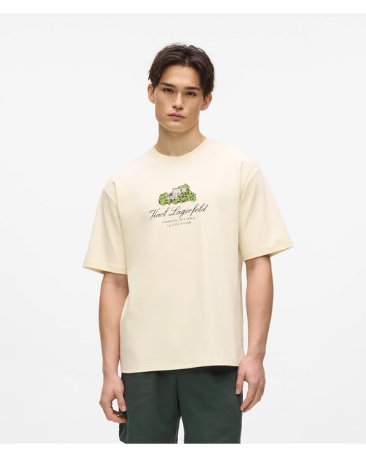 Karl Lagerfeld Natural Villa La Vigie T-Shirt for men