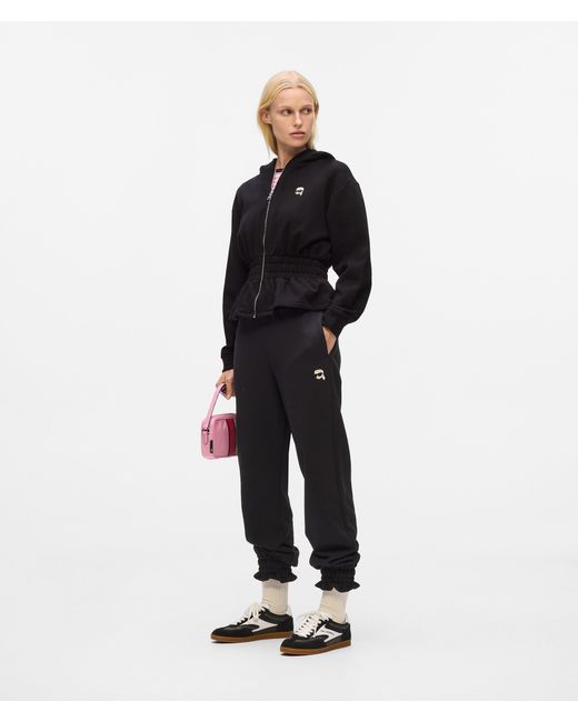 Karl Lagerfeld Red Ikon Cinched Sweatpants