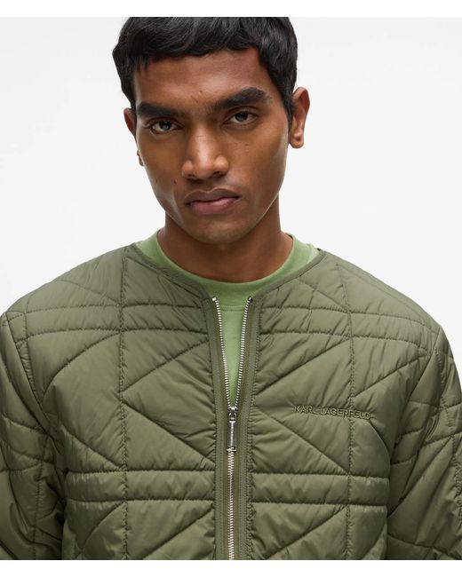 Karl Lagerfeld Green Lightweight Packable Jacket for men