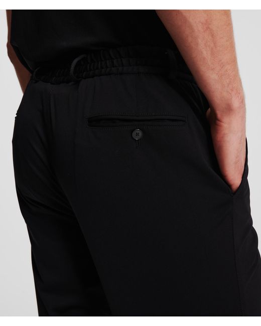 Karl Lagerfeld Black Pace Pants for men