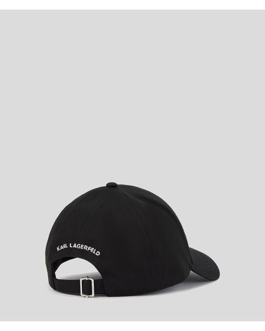 Karl Lagerfeld Black Ikon Rhinestones Cap