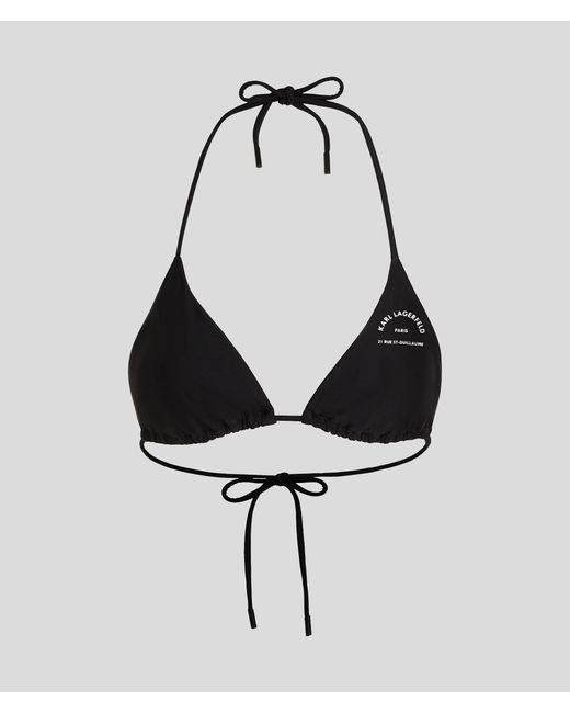 Karl Lagerfeld Natural Rue St-guillaume Triangle Bikini Top