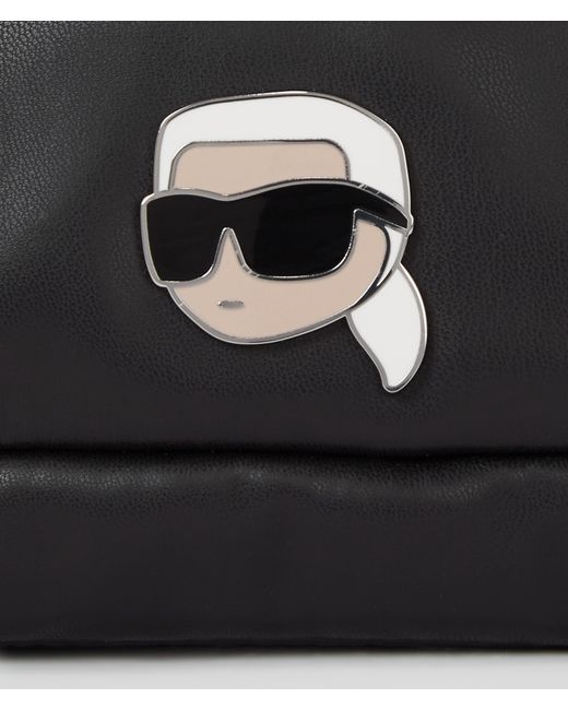 Karl Lagerfeld Black K/ikonik Puffy Crossbody Bag