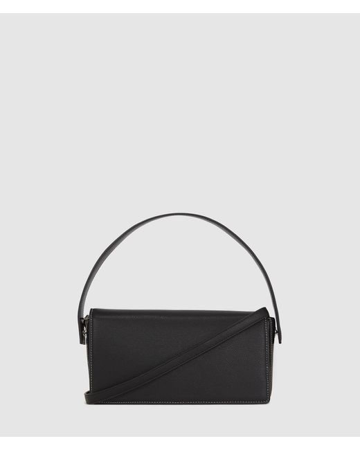 KL Jeans Black Metal Logo Top Handle Bag